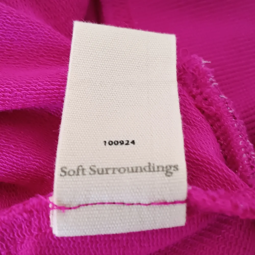Soft Surroundings Vibrant Magenta Pink Tunic Top Women's Size 1X Style 100924 - Picture 9 of 10